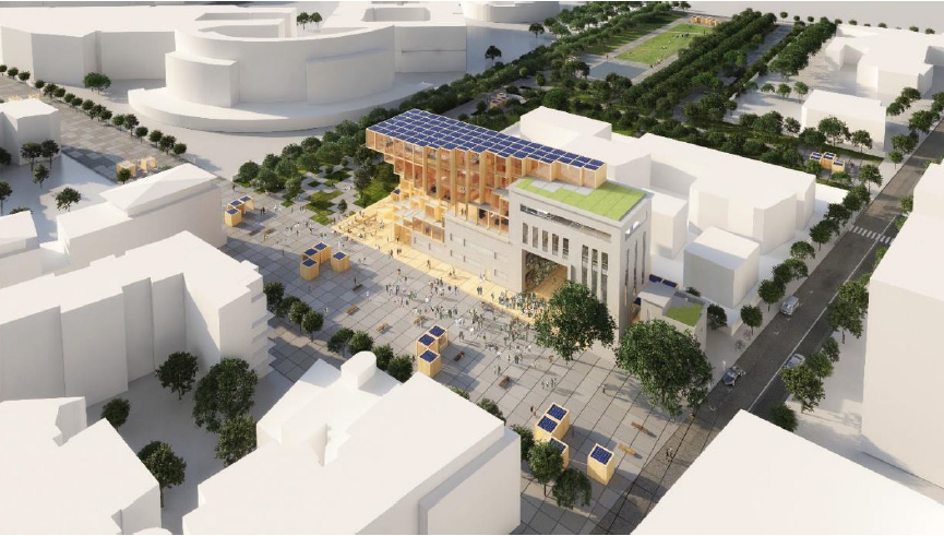 « Odyssée Pleyel », le projet urbain et architectural bas carbone porté par le groupe EDF, est récompensé sur le site Hall de décuvage Pleyel